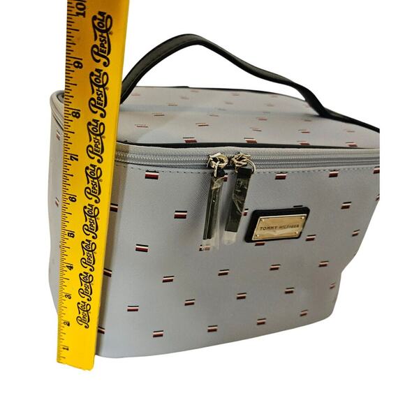 Tommy Hillfiger NWOT Logo Makeup Bag. Y2K. Minimalist. Travel. Blue Red White - Picture 4 of 13